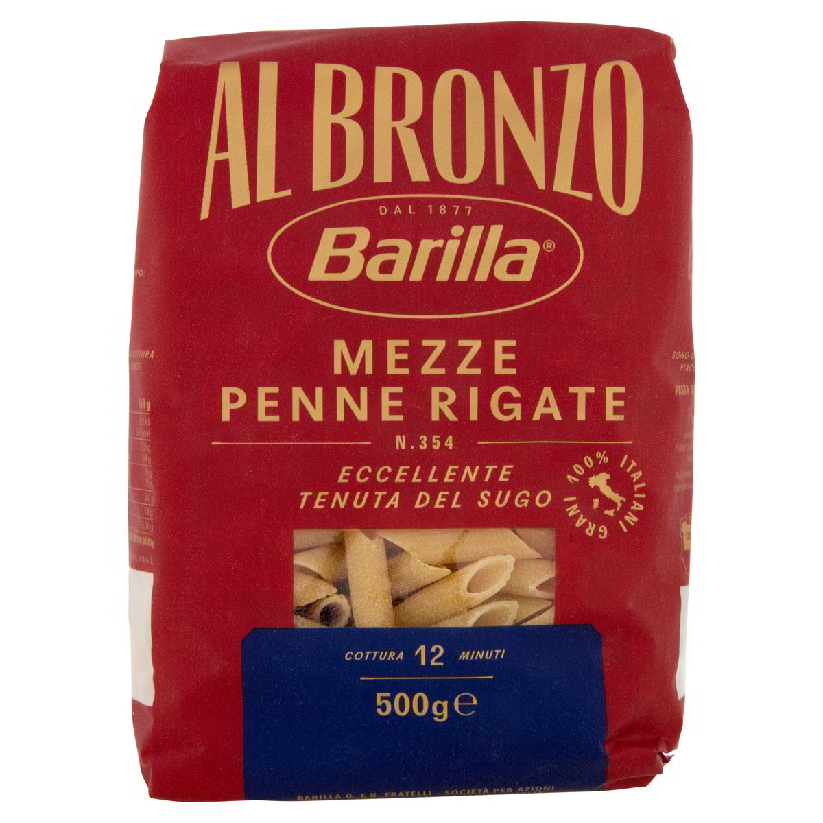 Pasta Al Bronzo Mezze Penne Rigate