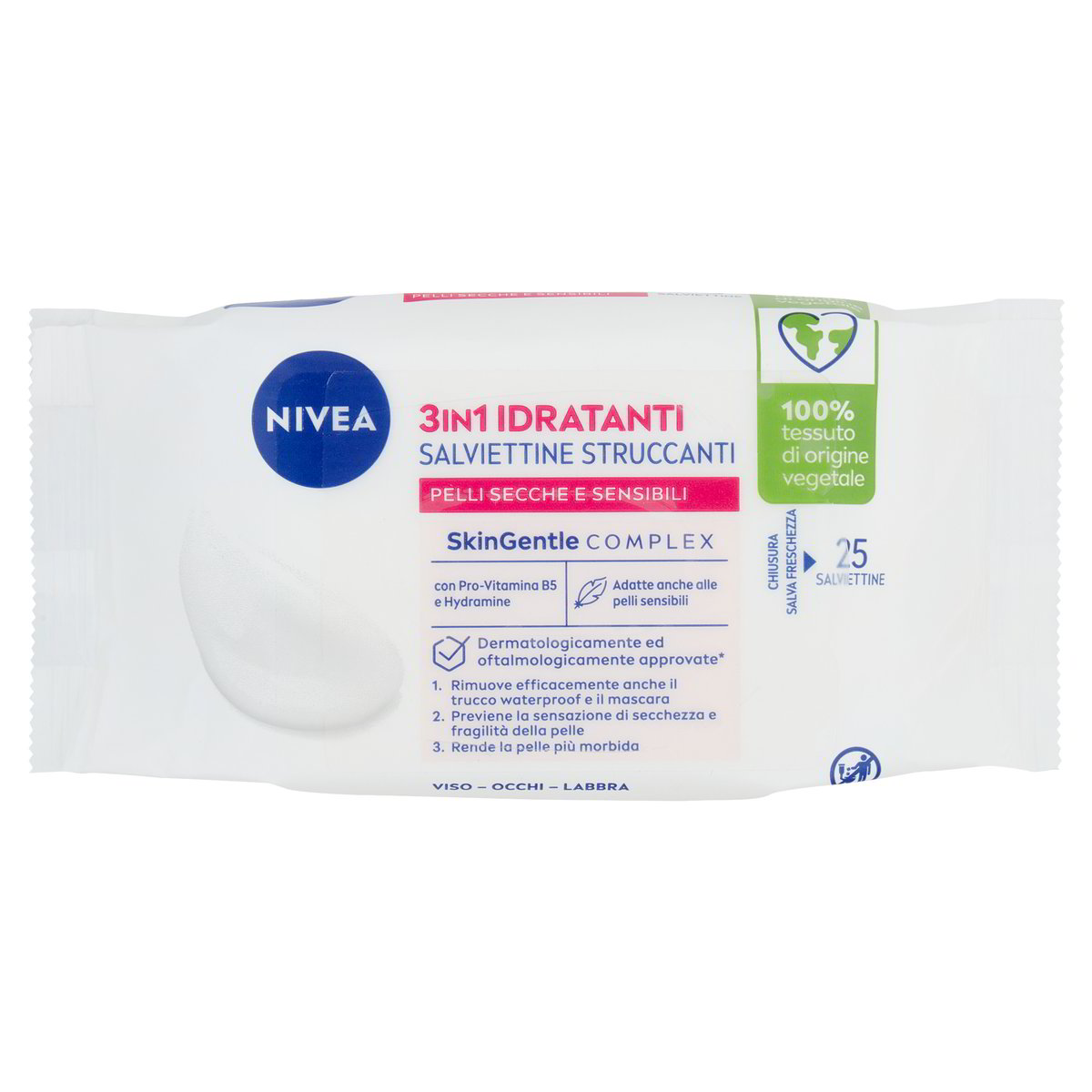 Nivea Salviettine Struccanti Delicate 3in1