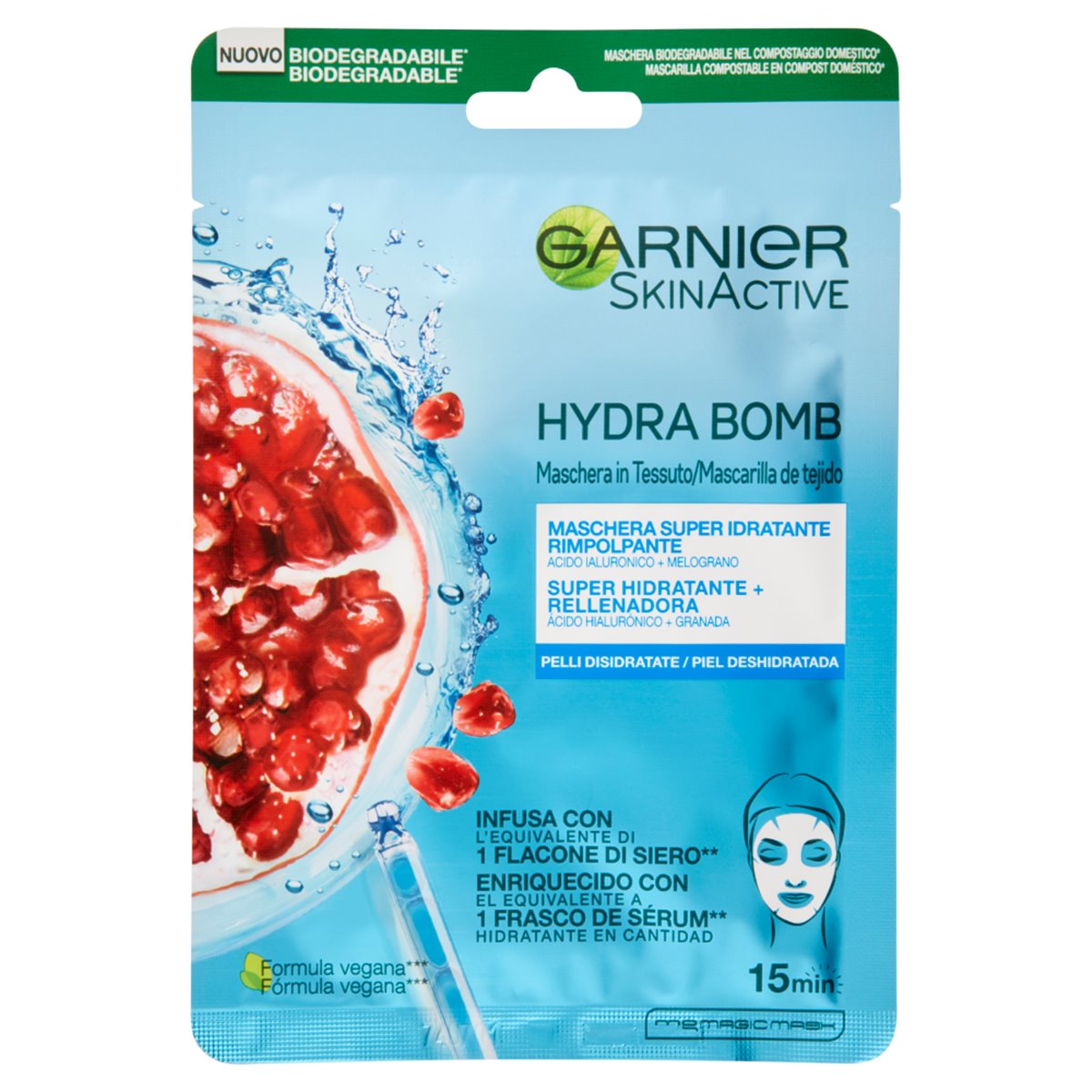 Garnier Maschera in tessuto Hydra Bomb